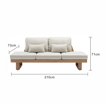 Seattle Aluminium Outdoor 3 Seater Lounge