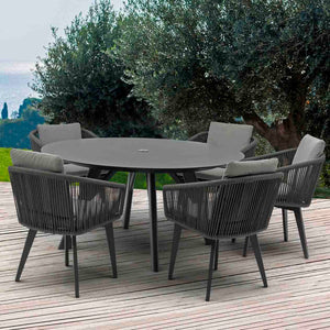 Iowa 150 cm Table Truro Chair Outdoor Dining Setting