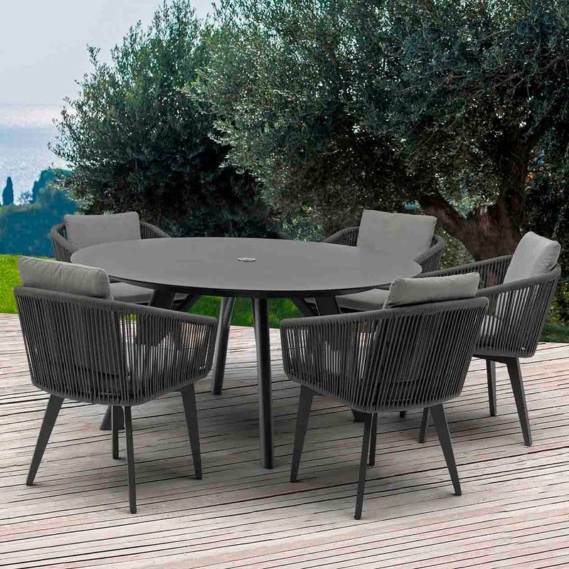Iowa 150 cm Table Truro Chair Outdoor Dining Setting