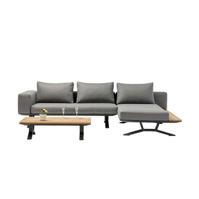 Zedd 4 Seater Outdoor Aluminium Lounge