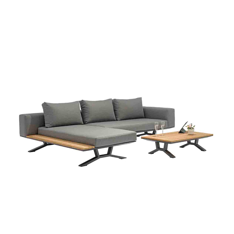 Zedd 4 Seater Outdoor Aluminium Lounge
