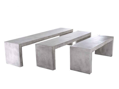 Zen Outdoor Concrete Bench 120 cm