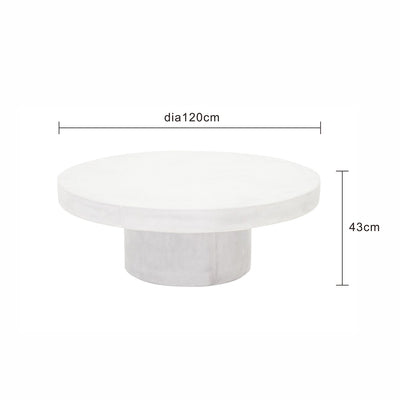 Zen Concrete Round Coffee Table 120 cm