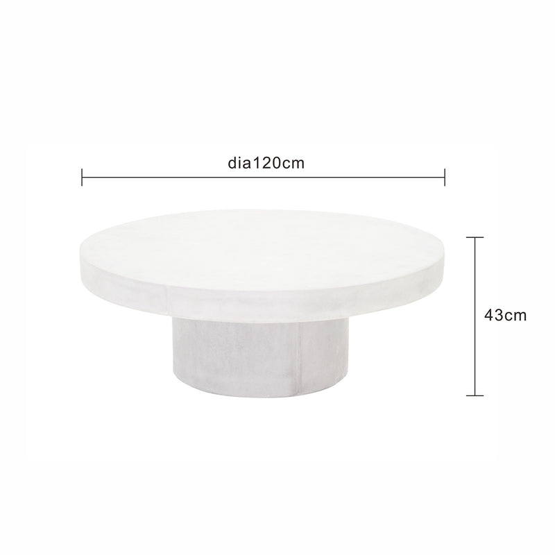 Zen Concrete Round Coffee Table 120 cm