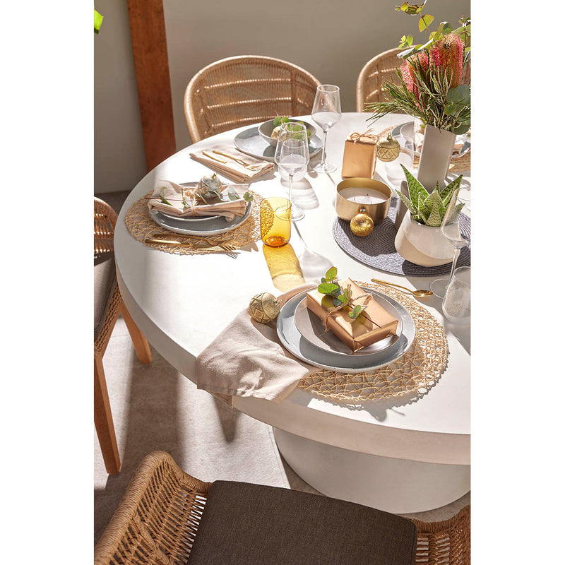 Zen Outdoor Concrete Round Dining Table 150 cm Remarkable Outdoor Living