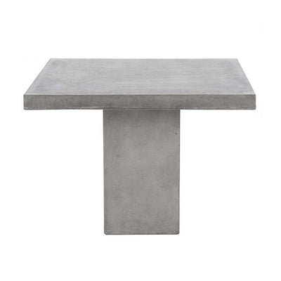 Lightweight Zen concrete table, hand-finished for superior quality, perfect as outdoor furniture.