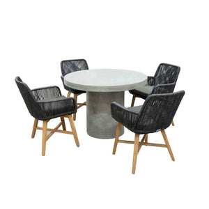 Zen Round Table Armenia Wicker Chair Outdoor Dining Setting