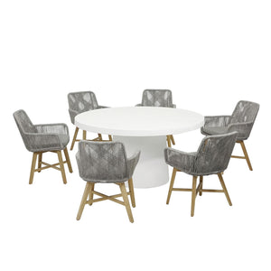Zen Round Table Armenia Wicker Chair Outdoor Dining Setting