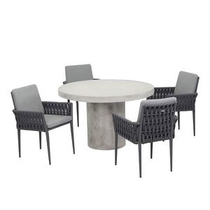 Zen 120 cm Table Lawson Chair Outdoor Dining Setting
