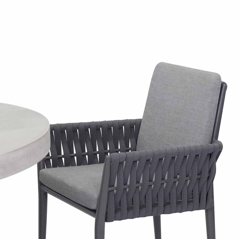 Zen 120 cm Table Truro Chair Outdoor Dining Setting