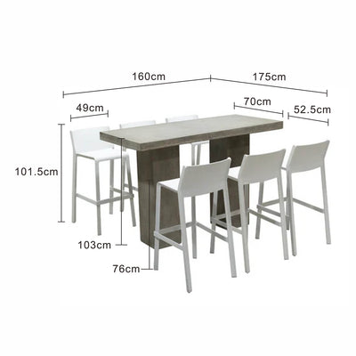 Zen Table Nardi Trill Stool Outdoor Bar Setting