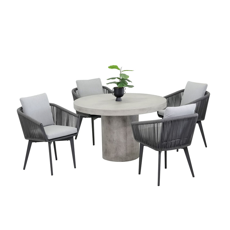 Zen 120 cm Table Truro Chair Outdoor Dining Setting