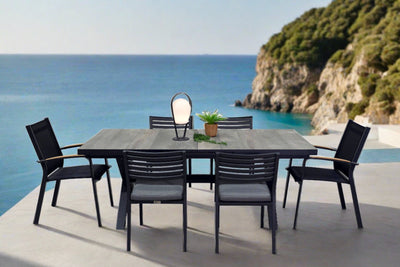 Clifton Outdoor Ceramic Extension Dining Table 161/201 cm