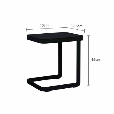 Verona Outdoor Aluminium Side Table 43 cm