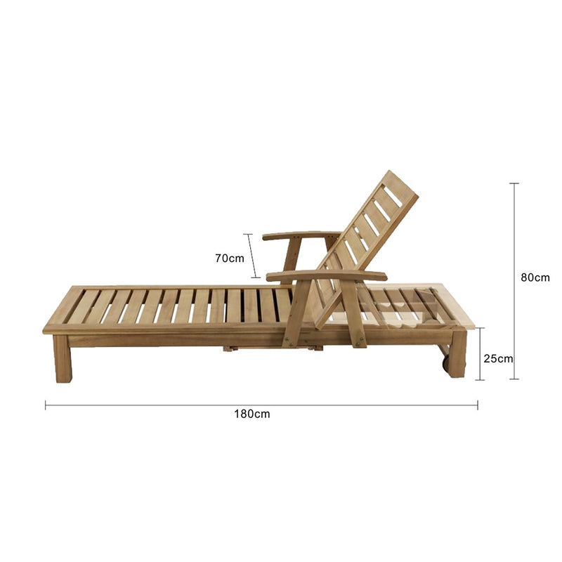 Prestige Outdoor Timber Sunlounger