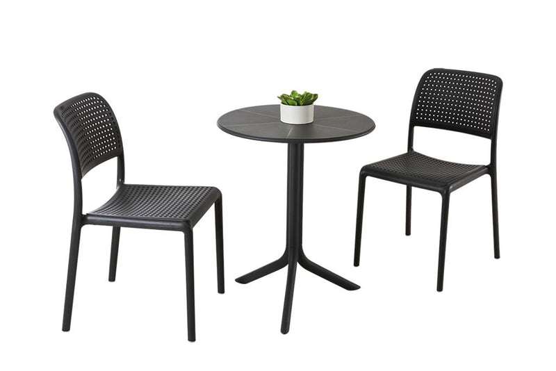 Nardi Spritz Table Bora Armless Chair Outdoor Balcony Setting 3PC