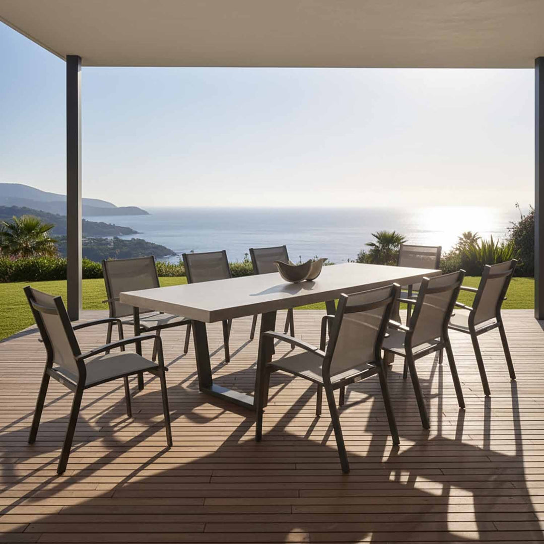 Zen Table Cosmo Chair Outdoor Dining Setting – Remarkable Outdoor