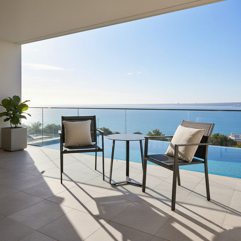 Apollo Table April Chair Outdoor Balcony Setting