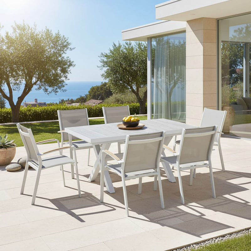 Clifton Table Cosmo Chair Outdoor Dining Setting