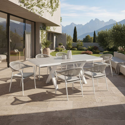 Clifton Table Windsor Chair Outdoor Dining Setting