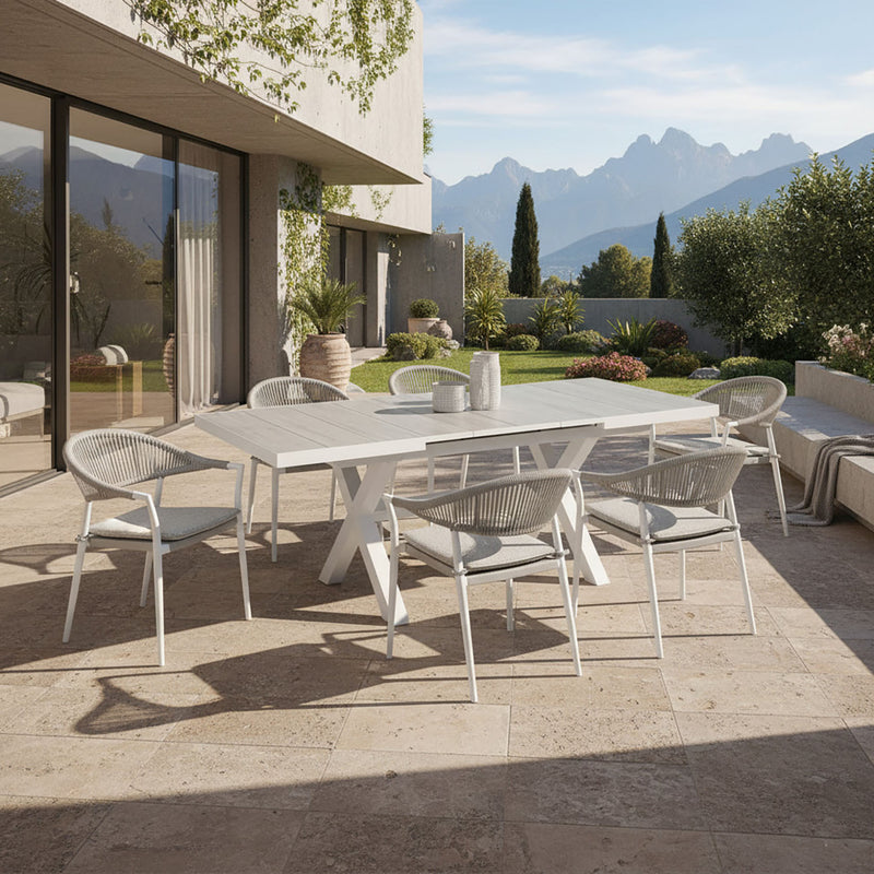 Clifton Table Windsor Chair Outdoor Dining Setting