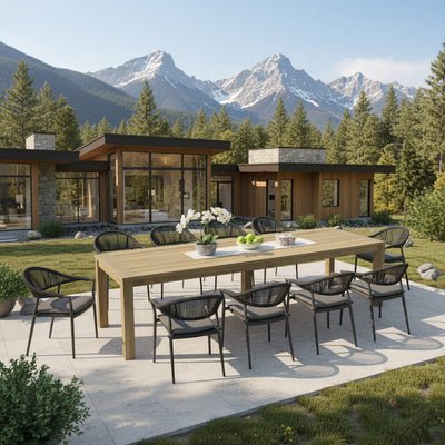 Polly 300 cm Table Windsor Chair Outdoor Dining Setting