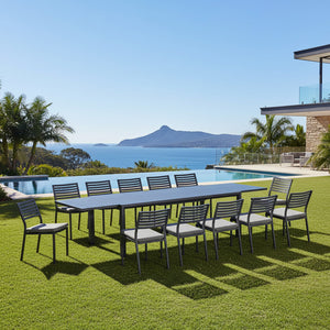 Coda Extension Table Coda Chair Outdoor Dining Setting