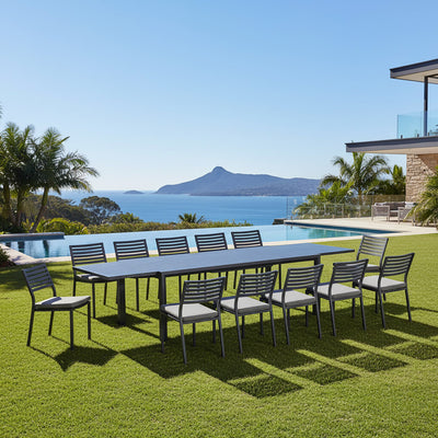 Vernon 270 cm Table Coda Chair Outdoor Dining Setting