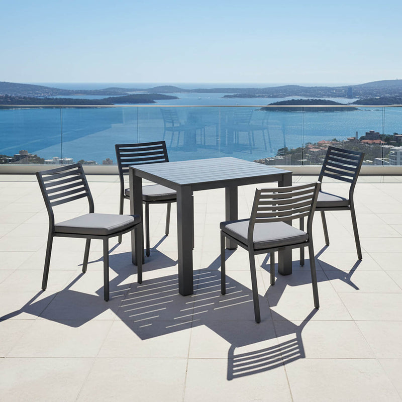 Vernon 90 cm Table Coda Chair Outdoor Dining Setting
