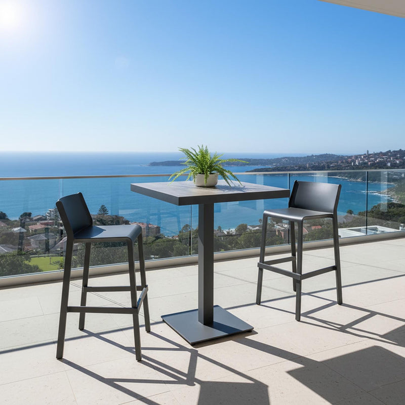 Clifton Table Nardi Trill Stool Outdoor Bar Setting