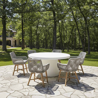 Zen Round Table Armenia Wicker Chair Outdoor Dining Setting