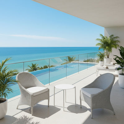 Pamona Wicker Outdoor Balcony 2 PC Setting