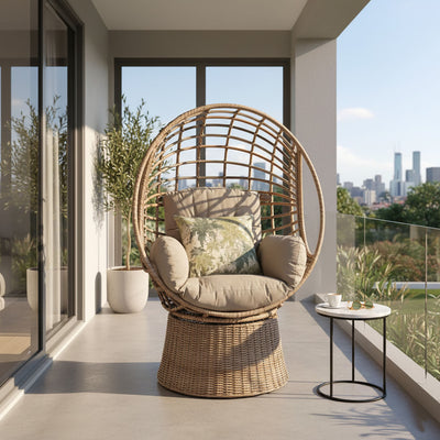 Langford Wicker Outdoor Swivel Chair