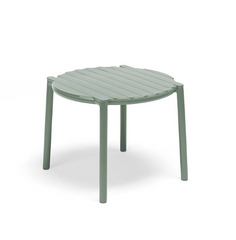 Designer Raffaello Galiotto's Doga Range outdoor furniture set with concrete table, made from recyclable resin.