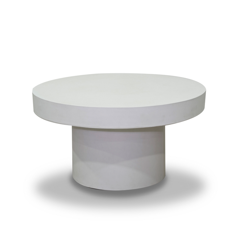 Zen Round Outdoor Concrete Round Coffee Table 90 cm