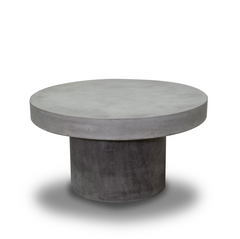 Zen Round Outdoor Concrete Round Coffee Table 90 cm