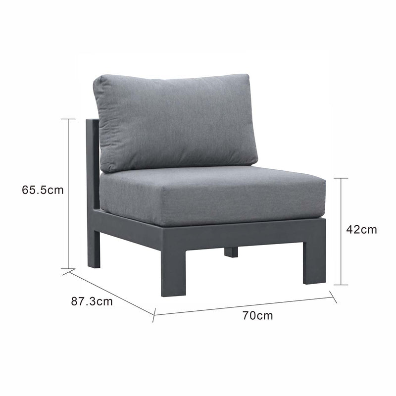 Albury Outdoor Aluminium Armless Chair