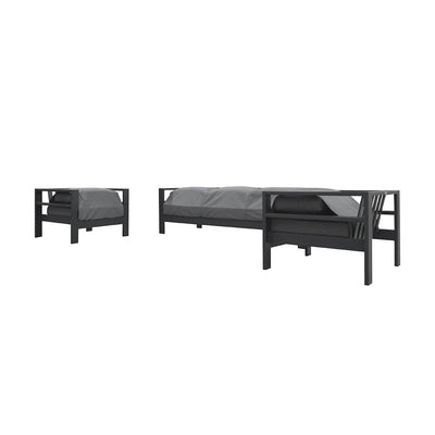 Albury 5 Seater Outdoor Aluminium Lounge