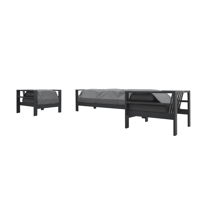 Albury 5 Seater Outdoor Aluminium Lounge