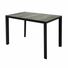 The black 'Clifton' outdoor ceramic bar table, 140 cm long and one of Remarkable Outdoor Living's most durable outdoor tables, is displayed on a plain white background, viewed from a front angle.