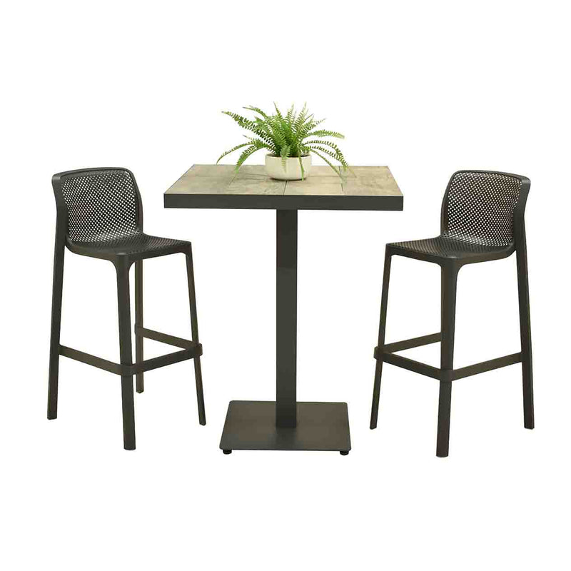 Clifton Table Nardi Net Stool Outdoor Bar Setting 3PC