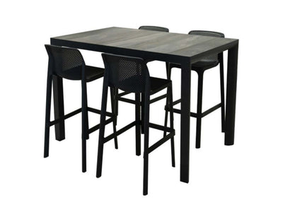 Clifton Table Nardi Net Stool Outdoor Bar Setting 5PC