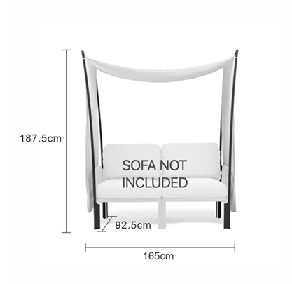 Nardi Komodo Outdoor Fabric Sunshade Only (for 2-Seater Lounge)